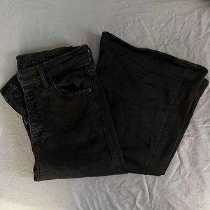 AE next level stretch button flare jeans size 4